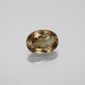 9,17 ctw natürlicher Gold-braun bis orange Farbwechselnder Granat, Oval Schliff, VS