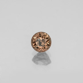 9,17 ctw natürlicher Gold-braun bis orange Farbwechselnder Granat, Rund Schliff, VVS-VS