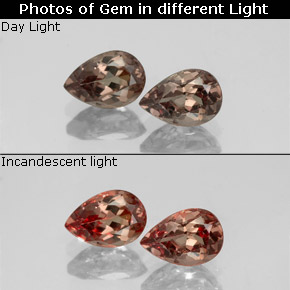 1,18 ct natürliche mehrfarbiger Farbwechsel-Granat-Edelsteine, Birnenform, VVS-VS