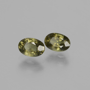 1.37 ct natürliche gold-gelb Farbwechselnder Granat-Edelsteine, Oval Schliff, VS