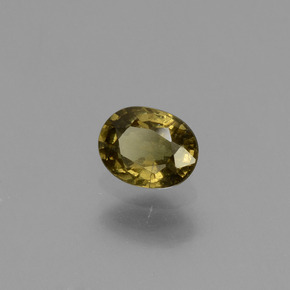 0,62 ctw natürlicher gelber Farbwechsel-Granat, Oval Schliff, VS