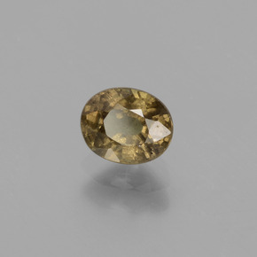 0,81 ctw natürlicher brauner Farbwechsel-Granat, Oval Schliff, VS