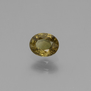 9,17 ctw natürlicher Mittel-Dunkelbraun Farbwechselnder Granat, Oval Schliff, VS