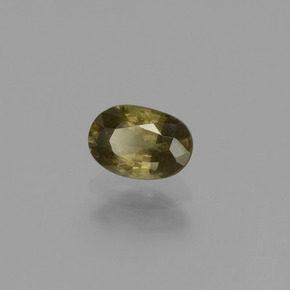 0,62 ctw natürlicher color-change Farbwechsel-Granat, Oval Schliff, VS