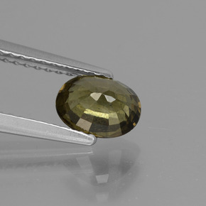 1,13 ctw natürlicher color-change Farbwechsel-Granat, Oval Schliff, VS-SI