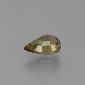 9,17 ctw natürlicher Grünlich-braun bis rot-rosa Farbwechselnder Granat, Birnenform, VS