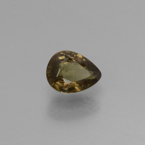 9,17 ctw natürlicher Grünlich-braun bis rot-rosa Farbwechselnder Granat, Birnenform, VS