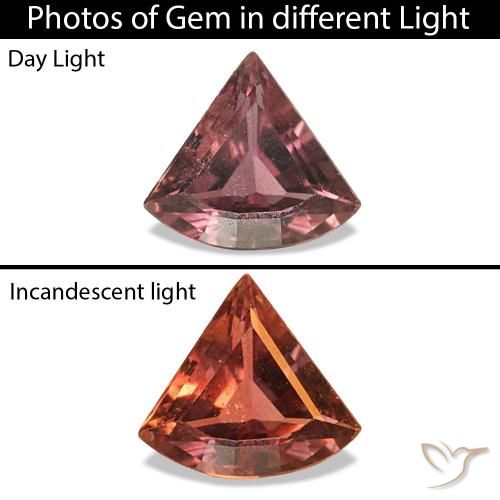 9,17 ctw natürlicher Dunkelrosa Farbwechselnder Saphir, Fantasie, VS