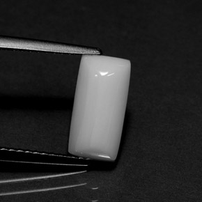 9,17 ctw natürlicher Weiß Koralle, Baguette, Lichtundurchlässig