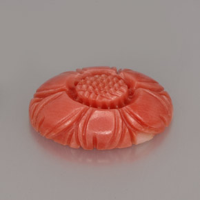 9,17 ctw natürlicher Lachs Koralle, Ausgefallene Form, Lichtundurchlässig