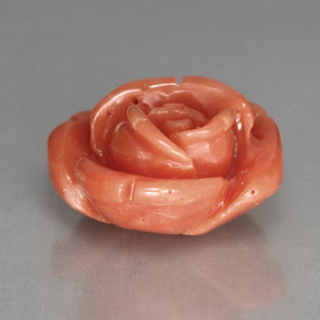 9,17 ctw natürlicher Lachs Koralle, Ausgefallene Form, Lichtundurchlässig