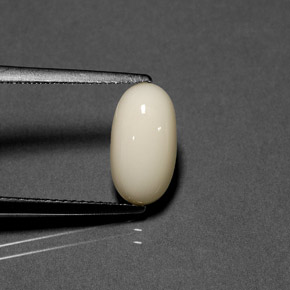 9,17 ctw natürlicher Weiß Koralle, Oval Schliff, Lichtundurchlässig