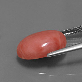 9,17 ctw natürlicher Lachs Koralle, Oval Schliff, Lichtundurchlässig
