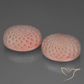 68.24 ct natürliche Mittel-Hellrosa Koralle-Edelsteine, Fantasie, Lichtundurchlässig