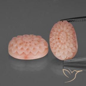 14,42 ct natürliche rosafarbener Koralle-Edelsteine, Fantasieschliff, Lichtundurchlässig