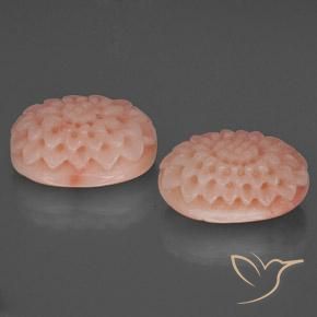 14,42 ct natürliche rosafarbener Koralle-Edelsteine, Fantasieschliff, Lichtundurchlässig