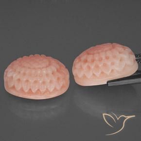 17.76 ct natürliche Mittelrosa Koralle-Edelsteine, Fantasie, Lichtundurchlässig