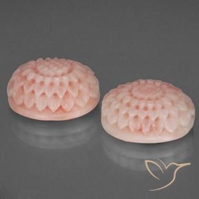 17.46 ct natürliche Blush Rosa Koralle-Edelsteine, Fantasie, Lichtundurchlässig