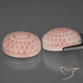 17.46 ct natürliche Blush Rosa Koralle-Edelsteine, Fantasie, Lichtundurchlässig