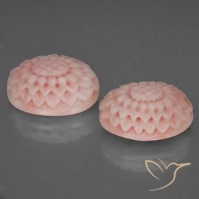 15.99 ct natürliche Mittel-Hellrosa Koralle-Edelsteine, Fantasie, Lichtundurchlässig