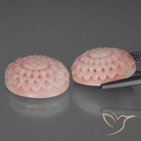 15.99 ct natürliche Mittel-Hellrosa Koralle-Edelsteine, Fantasie, Lichtundurchlässig