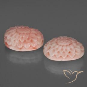 15.10 ct natürliche Blush Rosa Koralle-Edelsteine, Fantasie, Lichtundurchlässig