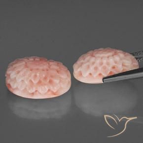 15.10 ct natürliche Blush Rosa Koralle-Edelsteine, Fantasie, Lichtundurchlässig