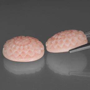  ct natürliche rosafarbener Koralle-Edelsteine, Fantasieschliff, Lichtundurchlässig