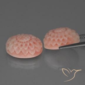 16.80 ct natürliche Flamingorosa Koralle-Edelsteine, Fantasie, Lichtundurchlässig