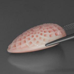 18,16 ctw natürlicher rosafarbener Koralle, Fantasieschliff, Lichtundurchlässig