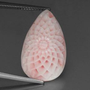 9,17 ctw natürlicher Pink Koralle, Ausgefallene Form, Lichtundurchlässig