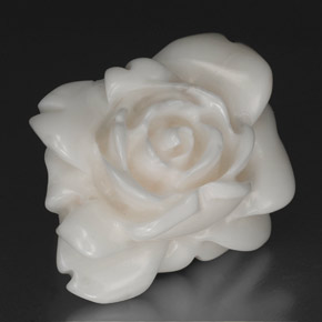 9,17 ctw natürlicher Weiß Koralle, Ausgefallene Form, Lichtundurchlässig