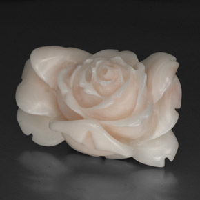 9,17 ctw natürlicher Lachs-weiß Koralle, Ausgefallene Form, Lichtundurchlässig