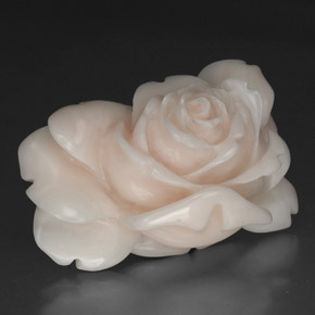 9,17 ctw natürlicher Lachs-weiß Koralle, Ausgefallene Form, Lichtundurchlässig