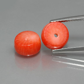  ct natürliche Lachs Koralle-Edelsteine, Ausgefallene Form, Lichtundurchlässig
