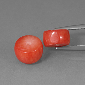  ct natürliche Lachs Koralle-Edelsteine, Ausgefallene Form, Lichtundurchlässig