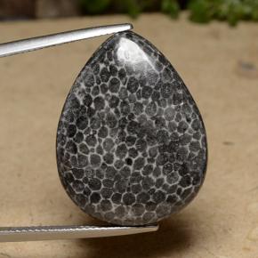 9,17 ctw natürlicher Mehrfarbig Koralle, Birnenform, Lichtundurchlässig