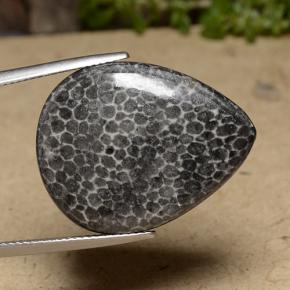 9,17 ctw natürlicher Mehrfarbig Koralle, Birnenform, Lichtundurchlässig