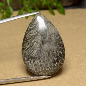 9,17 ctw natürlicher Mehrfarbig Koralle, Birnenform, Lichtundurchlässig