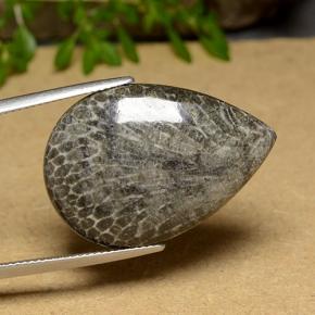 9,17 ctw natürlicher Mehrfarbig Koralle, Birnenform, Lichtundurchlässig