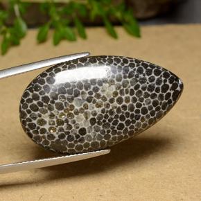 9,17 ctw natürlicher Mehrfarbig Koralle, Birnenform, Lichtundurchlässig