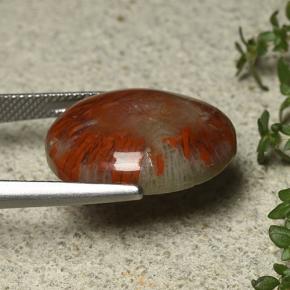 9,17 ctw natürlicher Mehrfarbig Koralle, Oval Schliff, Lichtundurchlässig