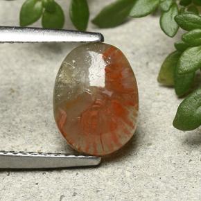 9,17 ctw natürlicher Mehrfarbig Koralle, Oval Schliff, Lichtdurchlässig