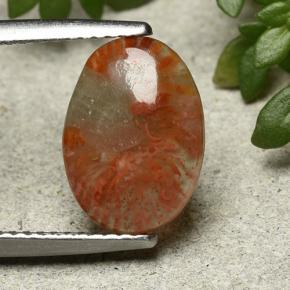 9,17 ctw natürlicher Mehrfarbig Koralle, Oval Schliff, Lichtdurchlässig