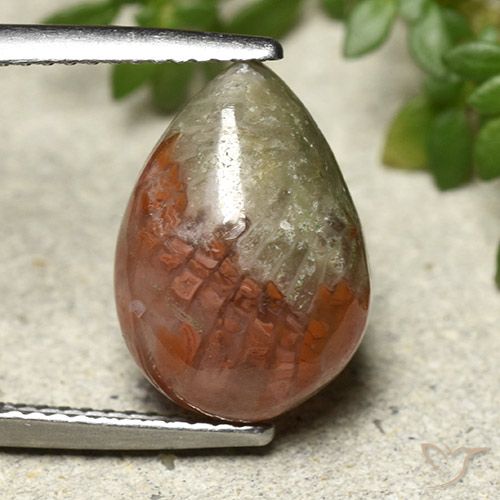 4.83ct Natürlicher Mehrfarbig Koralle, Birnenform, Lichtdurchlässig
