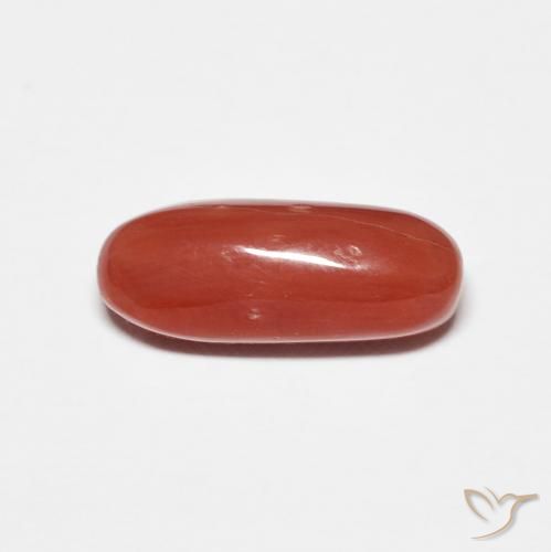2.01ct Natürlicher Mittelrot Koralle, Oval, Lichtundurchlässig