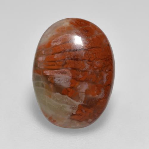 9,17 ctw natürlicher Mehrfarbig Koralle, Oval Schliff, Lichtdurchlässig