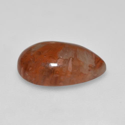 9,17 ctw natürlicher Mehrfarbig Koralle, Birnenform, Lichtdurchlässig