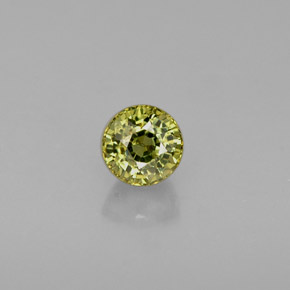 0,39 ctw natürlicher grüner Demantoid, Rundschliff, VS-SI