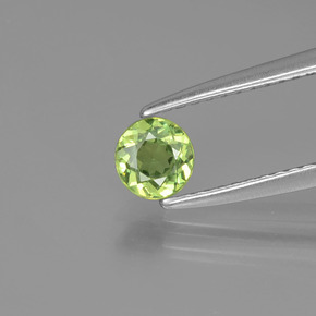 0,42 ctw natürlicher grüner Demantoid, Rundschliff, VS